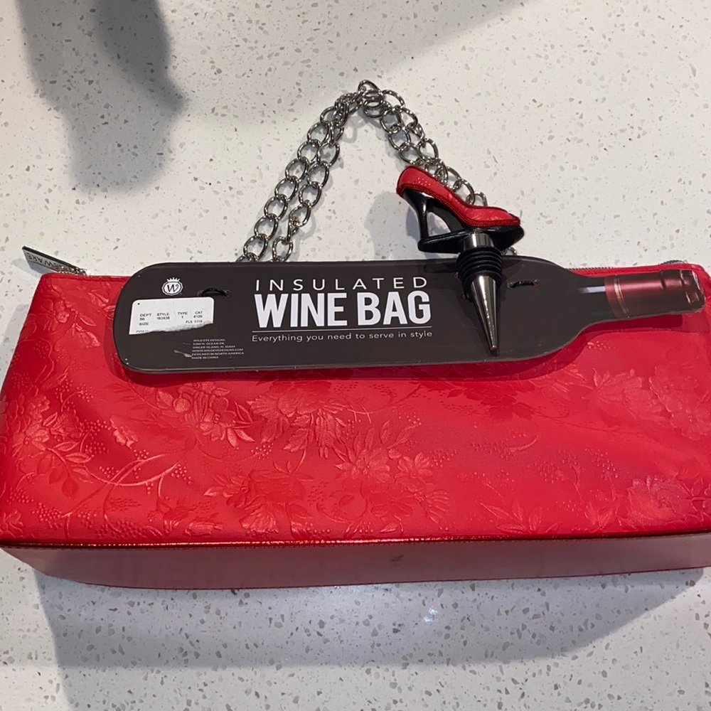 Red Wine Insulated Bag 🍷